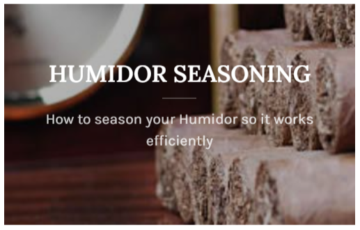 humidor seasoning